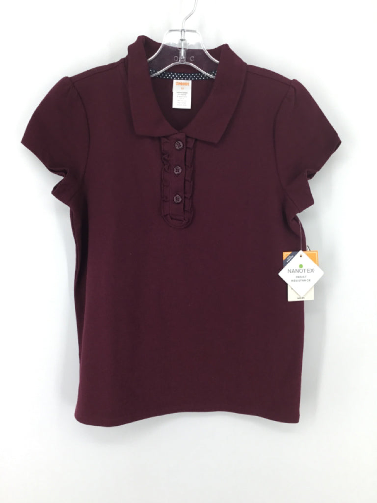Gymboree Child Size 10 Burgundy Shirt - girls