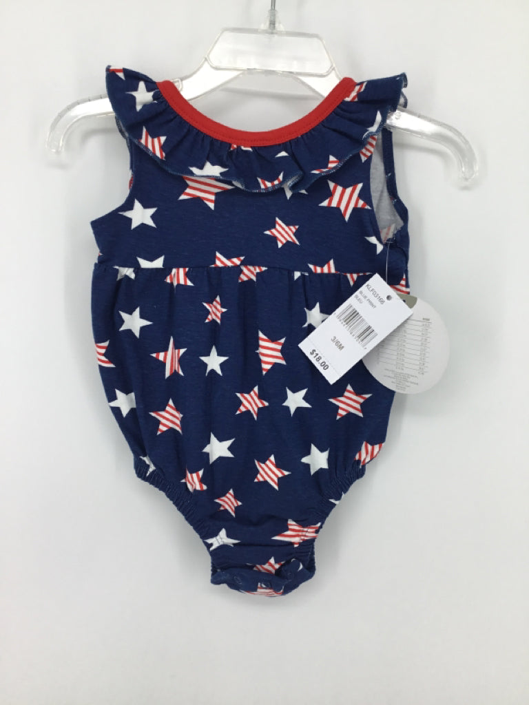 Koala Kids Child Size 3-6 Months Navy Stars & Stripes Outfit