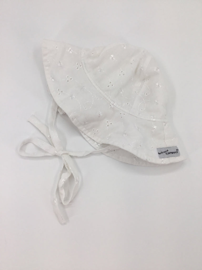 Flap Happy Child Size 0-6 Months White Hats - girls