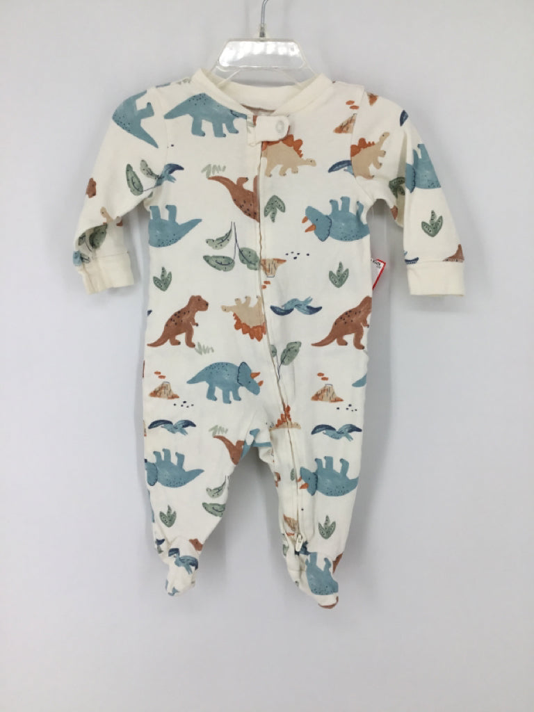 Carter's Child Size 6 Months White Sleepers