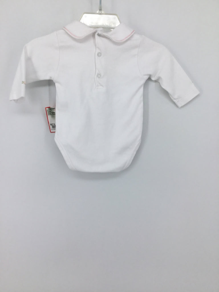 Kissy Kissy Child Size 0-3 Months White Onesie