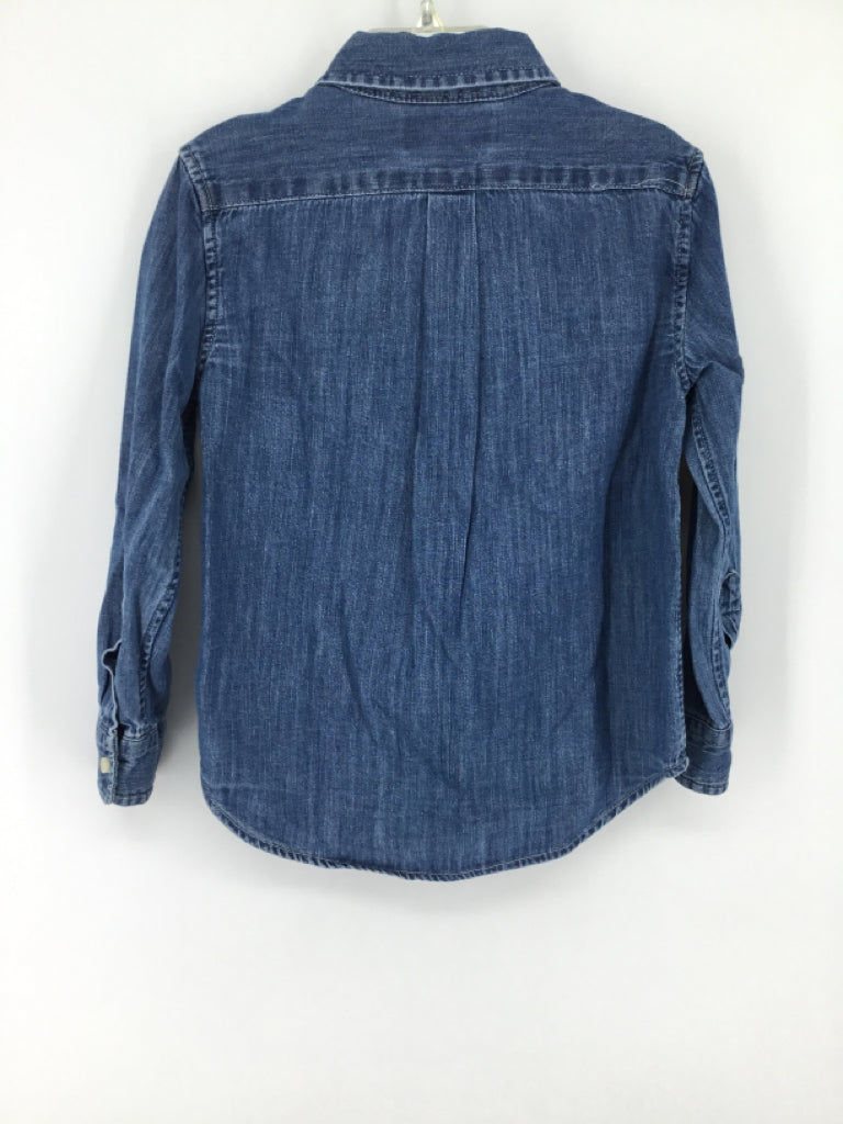 Ralph Lauren Child Size 4 Blue Solid Shirt - boys