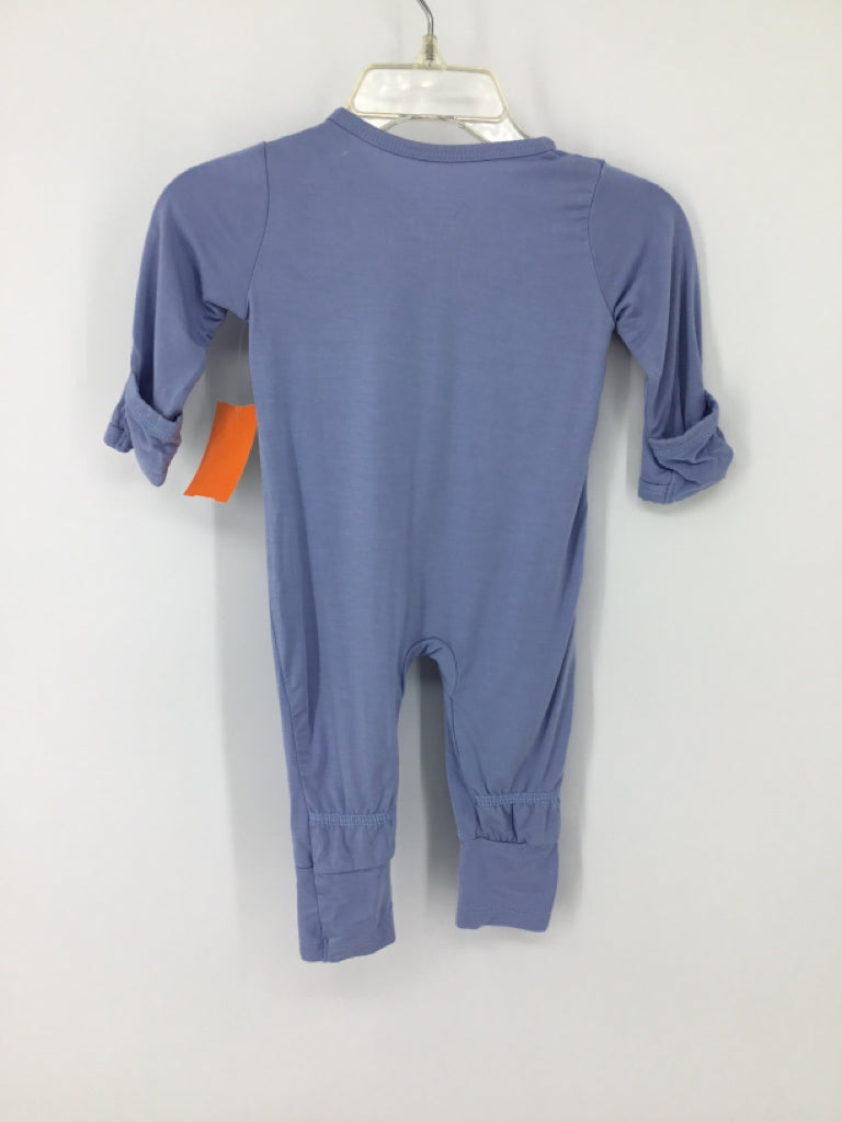 Guisby Child Size 0-3 Months Blue Solid Pajamas - boys