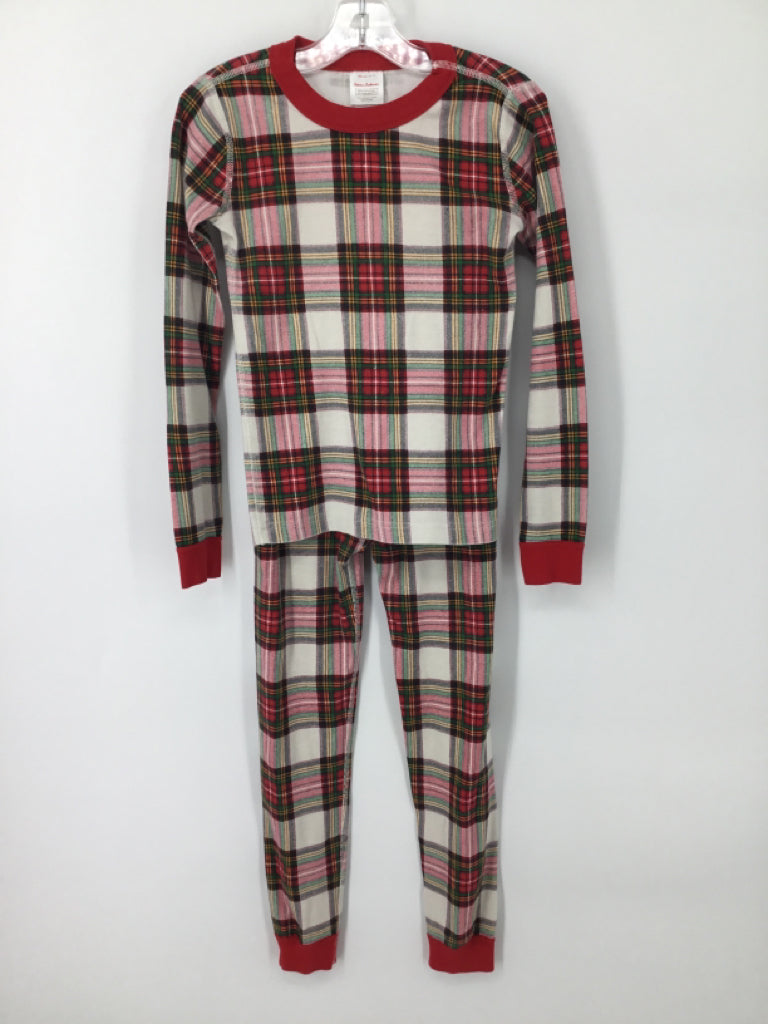 Hansen Child Size 10 Red Plaid Pajamas - boys