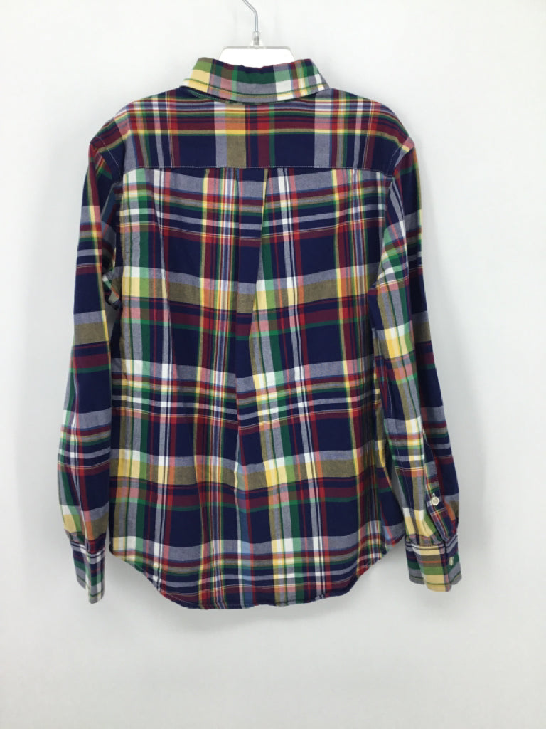 Ralph Lauren Child Size 8 Multi-Color Plaid Shirt - boys