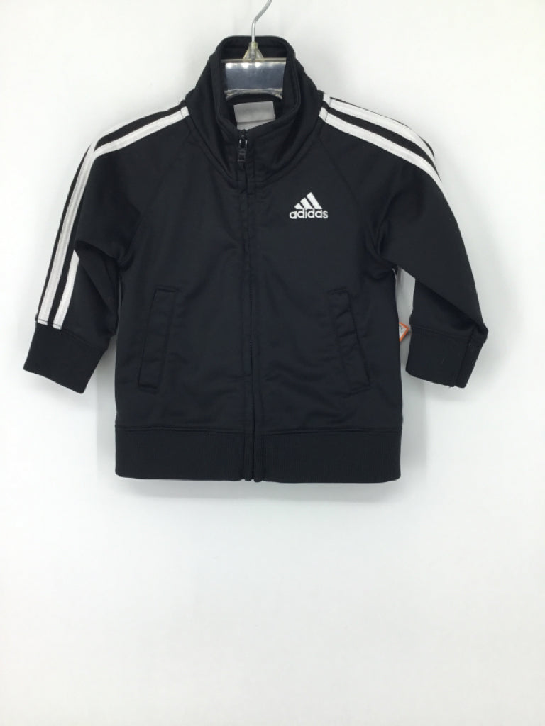 Adidas Child Size 12 Months Black Solid Jacket - boys