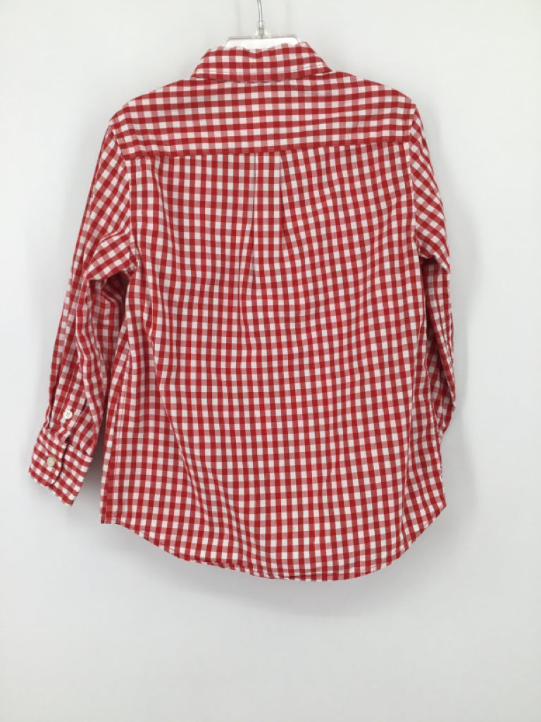 Crewcuts Child Size 4 Red Gingham Shirt - boys