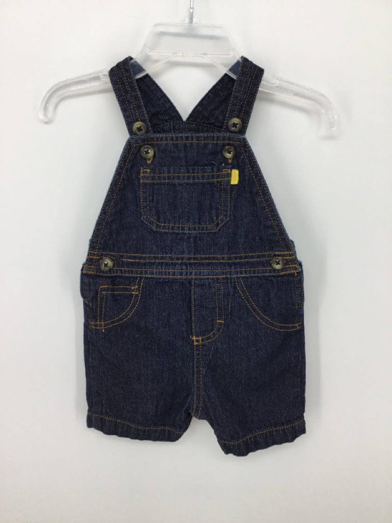 Just One You Made by Carters Child Size 6 Months Blue Solid Overalls - boys