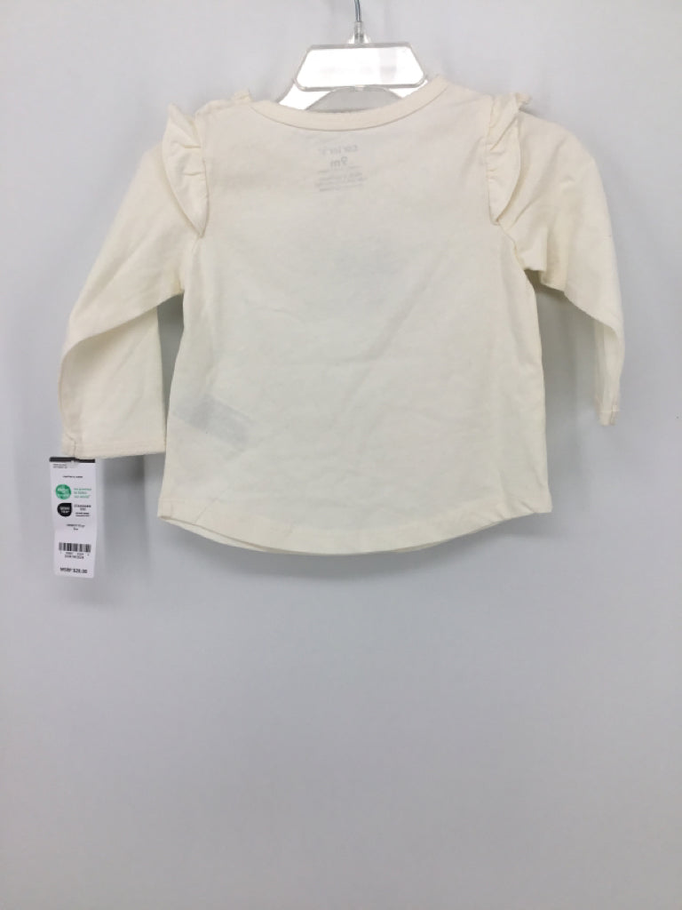 Carter's Child Size 9 Months Cream Shirt - girls
