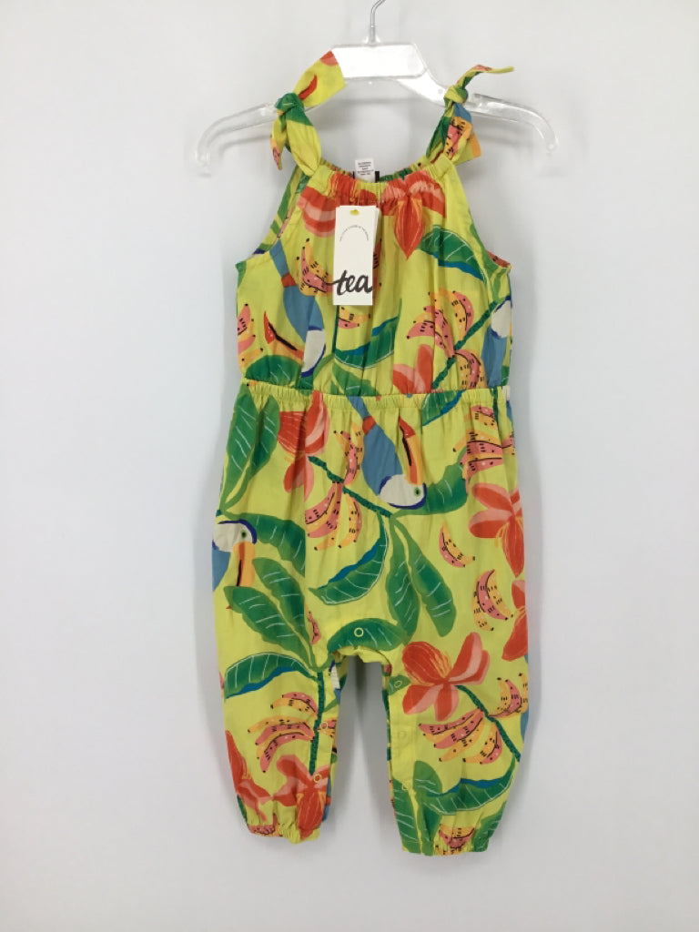 Tea Child Size 12-18 Months Yellow Outfit - girls