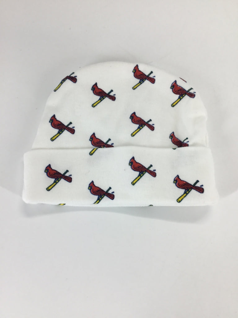 brandless Child Size Infant White Cardinals Hats - boys