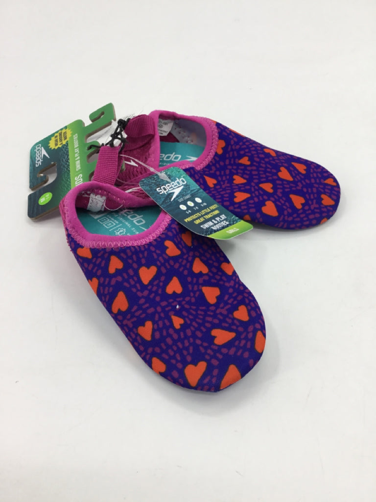 Speedo Child Size 7 Toddler Purple Water Shoes
