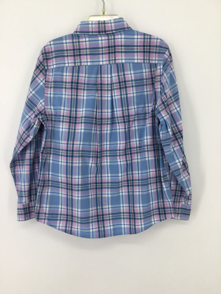 vineyard vines Child Size 6 Blue Plaid Shirt - boys