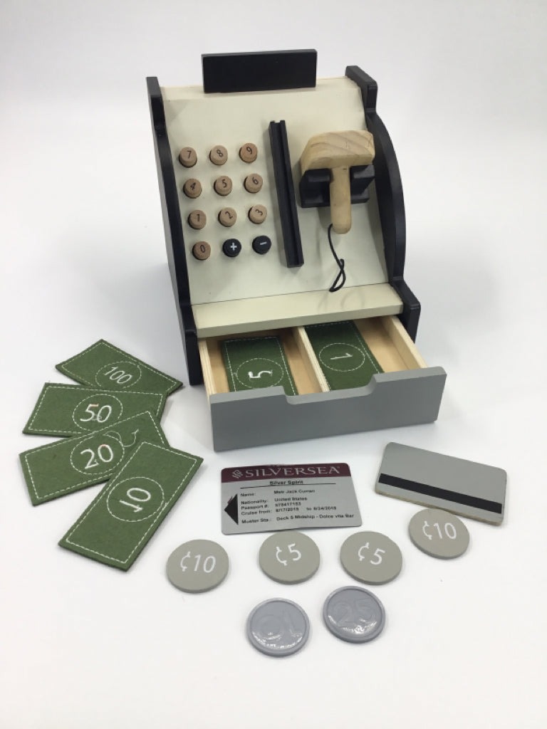 Hearth & Hand with Magnolia Wooden Toy Cash Register Set