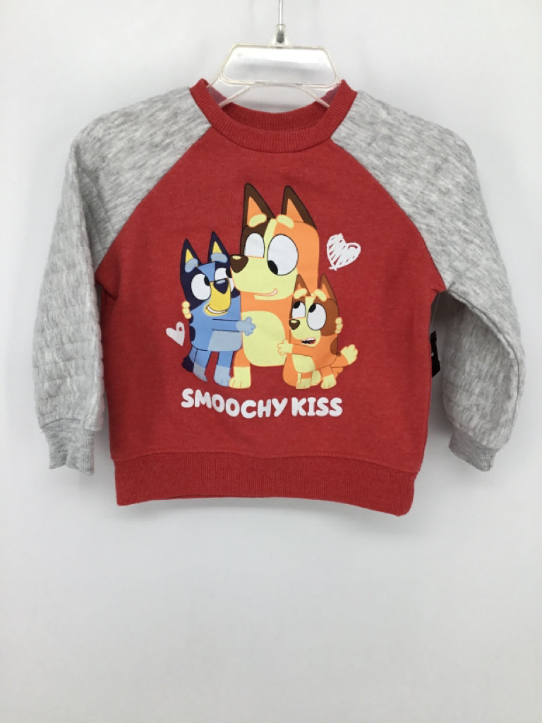 Bluey Child Size 18 Months Red Sweatshirt - girls