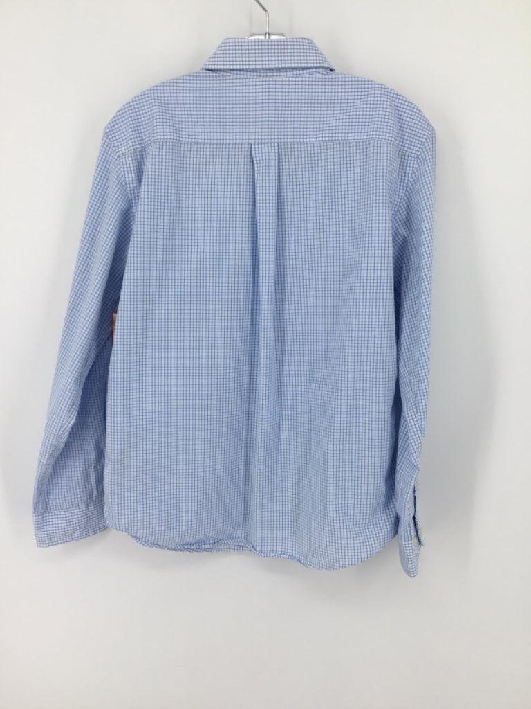 Cat & Jack Child Size 10 Blue Checkered Shirt - boys