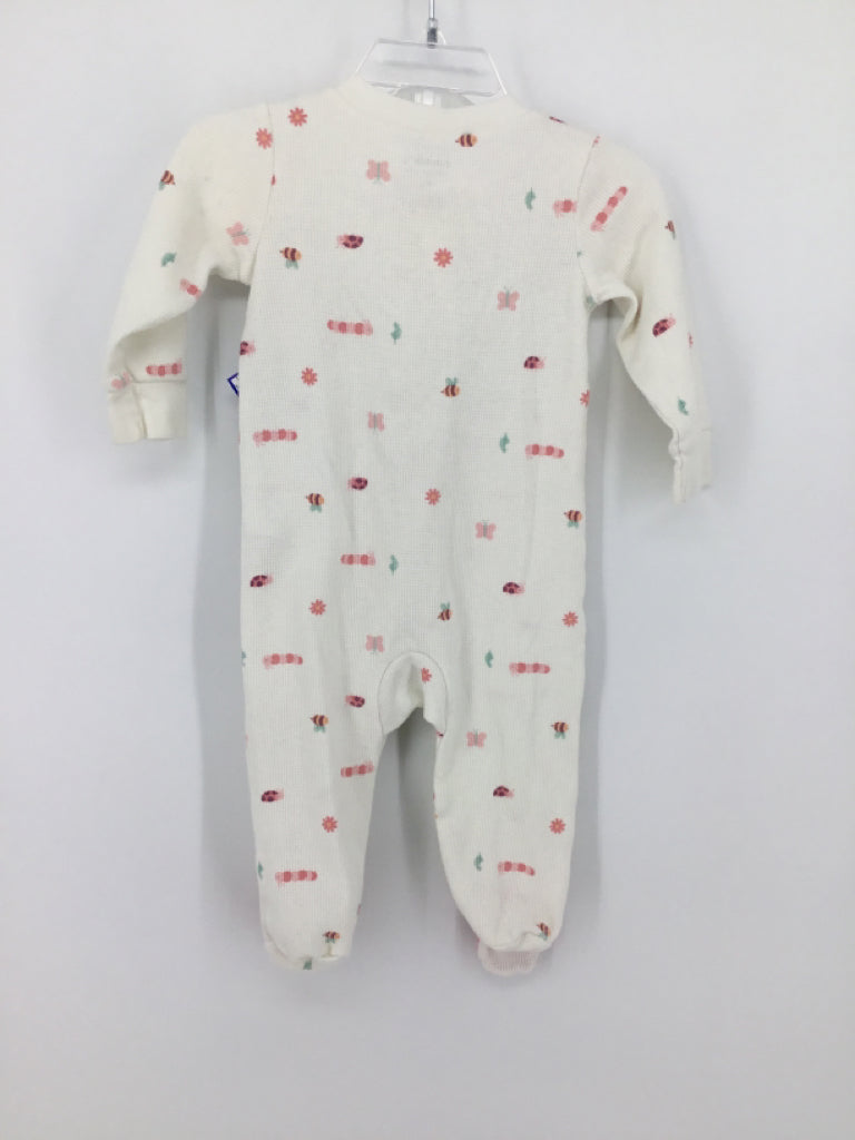 Just One You Made by Carters Child Size 9 Months White Sleepers