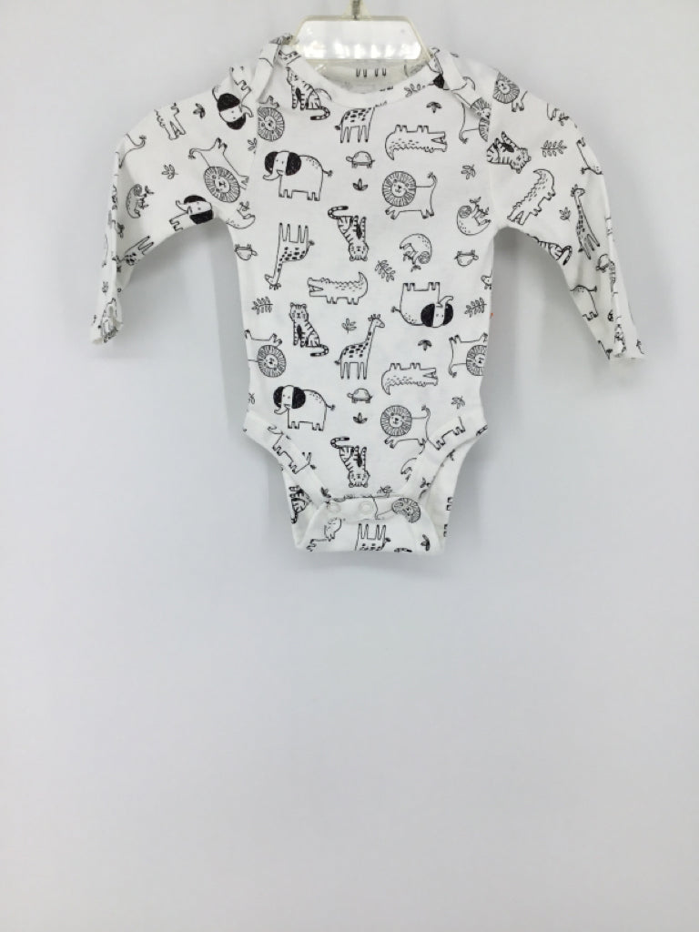 jumping beans Child Size Newborn White Onesie