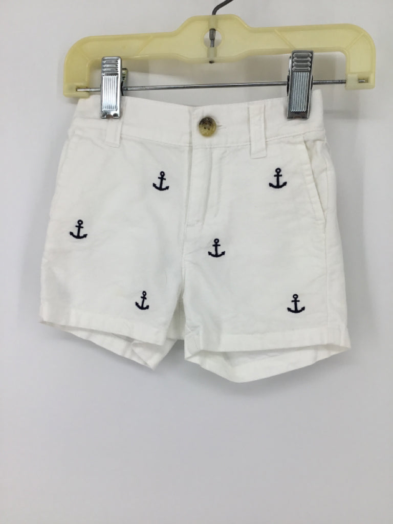 Janie and Jack Child Size 3-6 Months White Nautical Shorts - boys