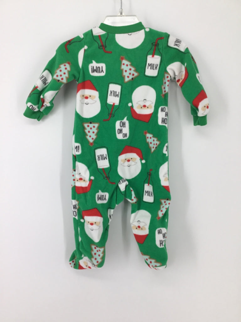 Simple Joys made by Carters Child Size 3-6 Months Green Christmas Sleeper