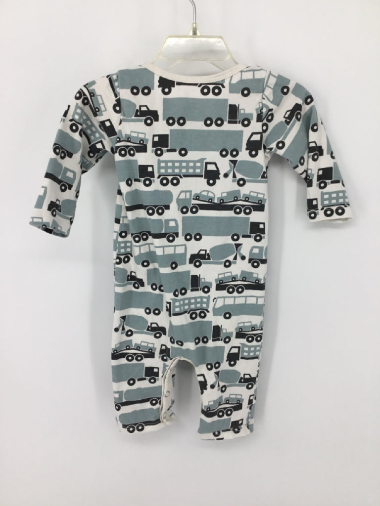 Winter Water Factory Child Size 3 Months Green Print Outfit - boys