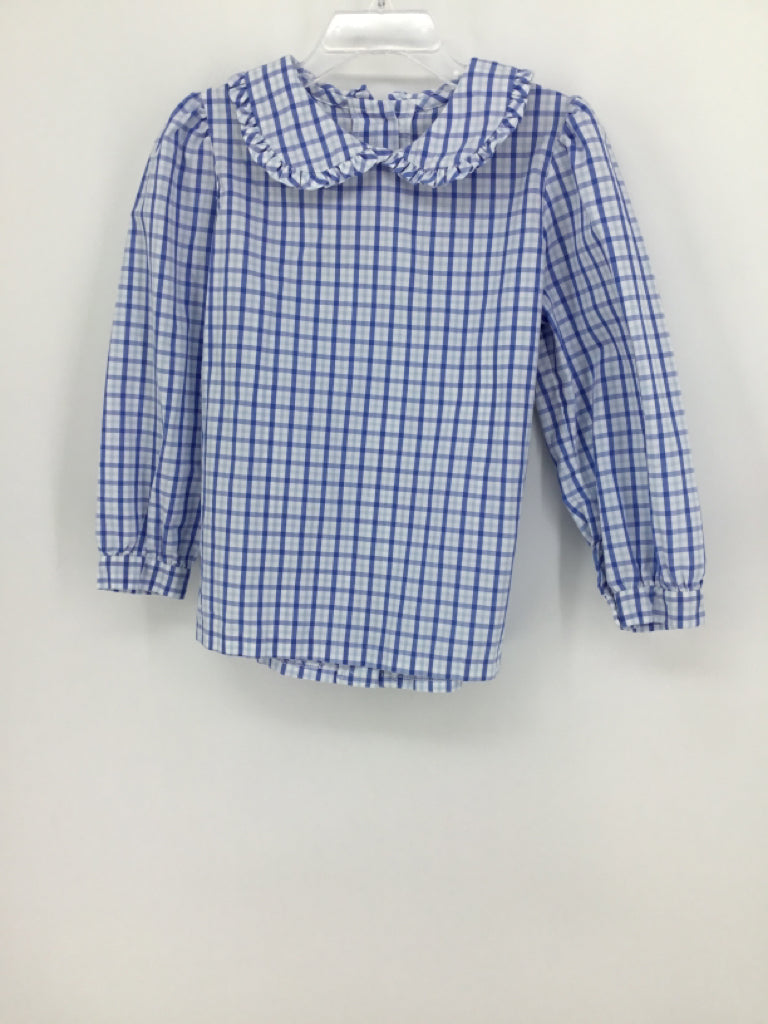 Little English Child Size 6 Blue Shirt - girls