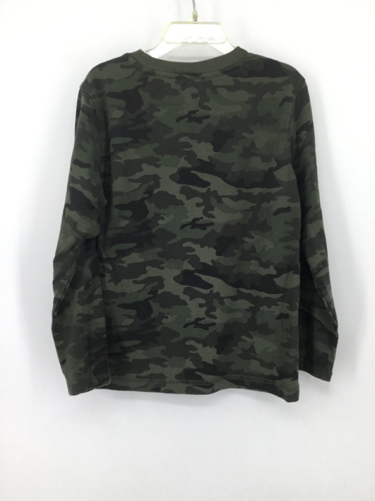 CAT Child Size 6 Green Camoflage T-shirt - boys