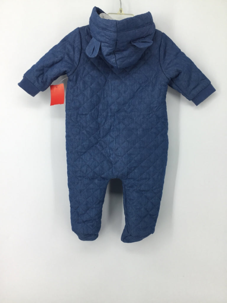 First Impressions Child Size 3-6 Months Blue Solid Outerwear - boys