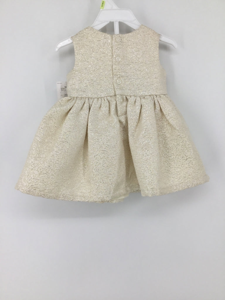 Carter's Child Size 3 Months Gold Dress - girls