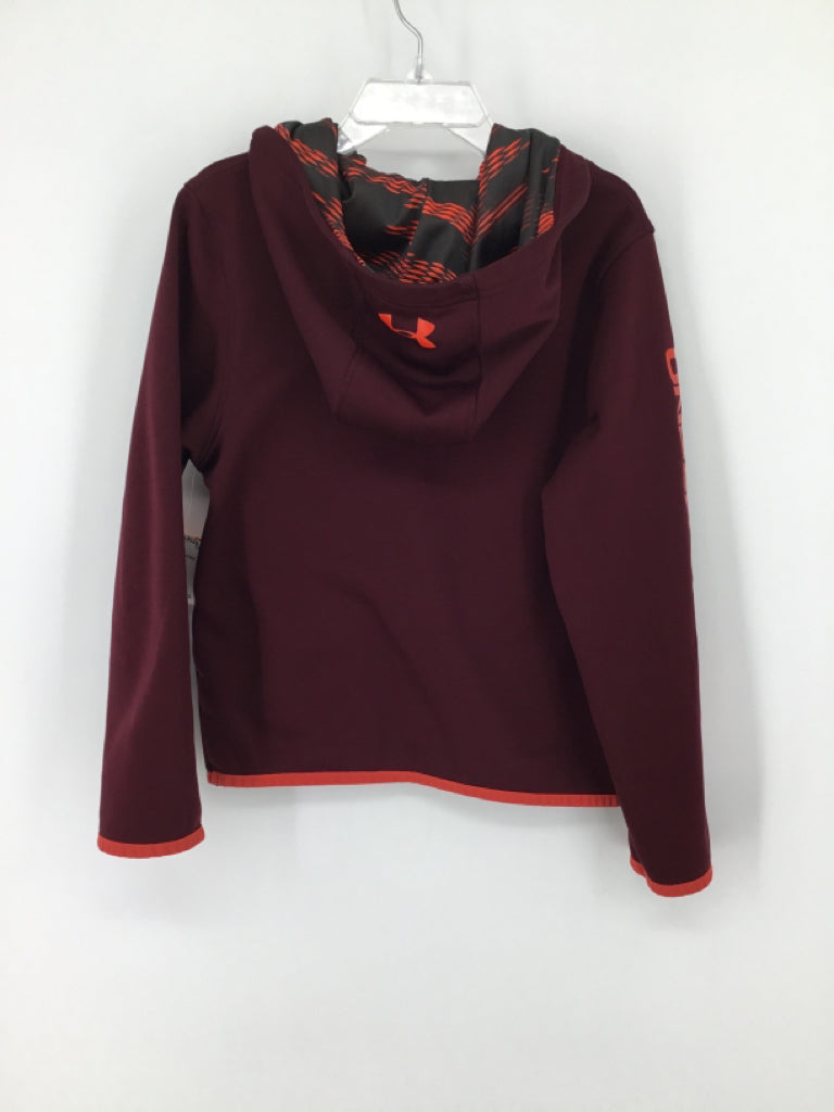 Under Armour Child Size 6 Burgundy screen printed Sweatshirt - boys