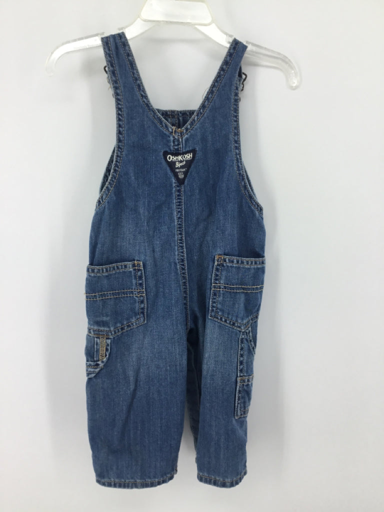 OshKosh B'gosh Child Size 6 Months Blue Solid Overalls - boys