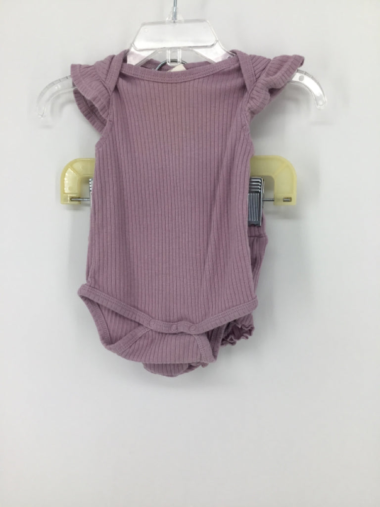 Spearmint Love Child Size 0-3 Months Purple Outfit - girls