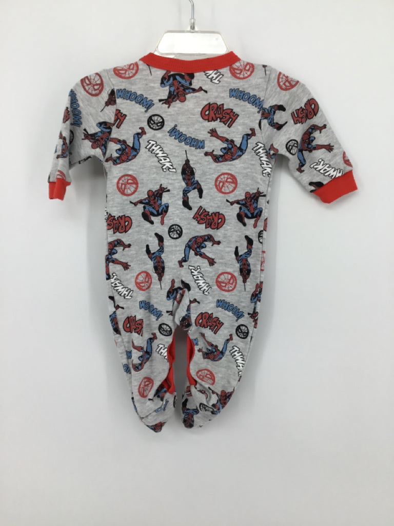 Marvel Child Size Newborn Gray Sleepers