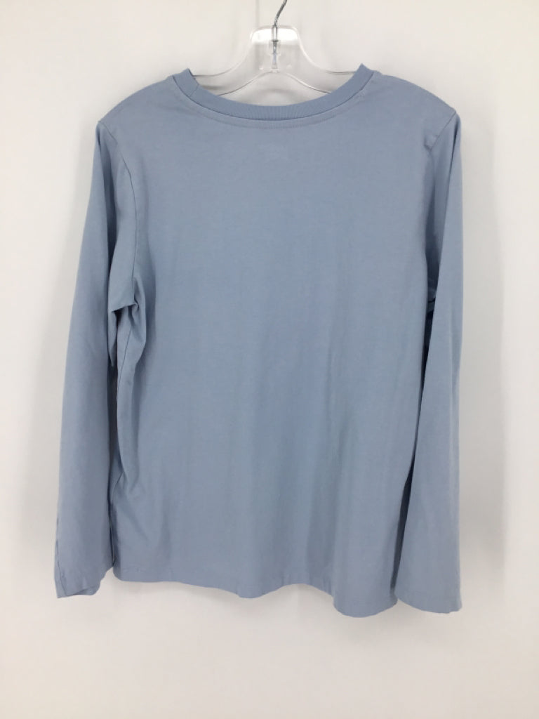 Lands' End Child Size 10 Blue screen printed T-shirt - boys