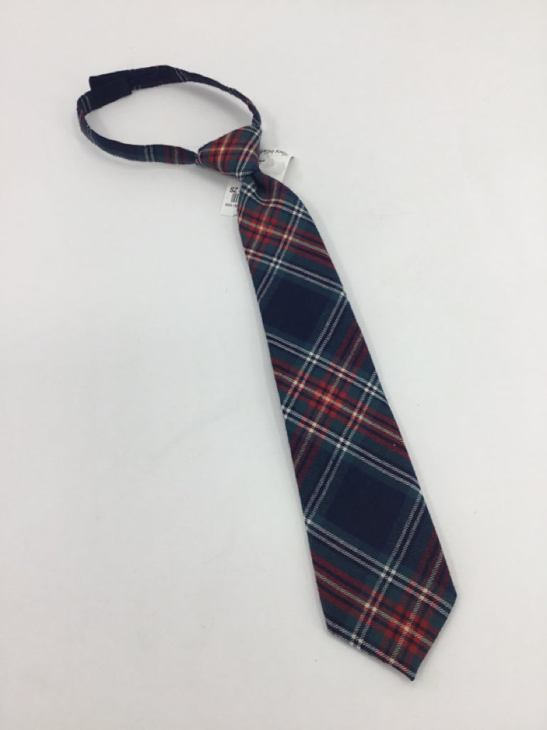 Janie and Jack Child Size 4 Multi-Color Plaid Tie/Bowtie