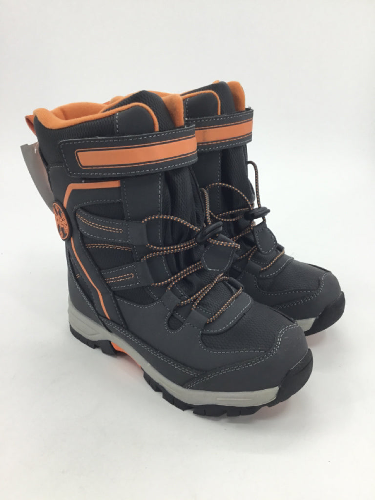 Totes Child Size 2 Youth Gray Rain/Snow Boots