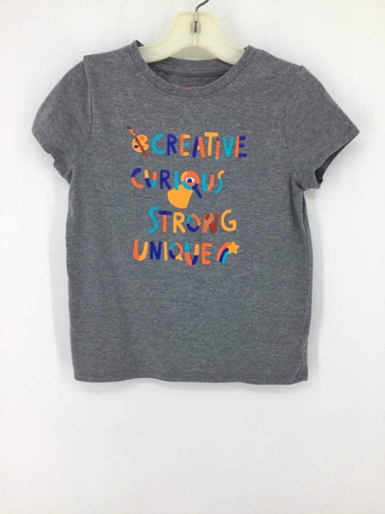 Cat & Jack Child Size 8 Gray T-shirt - girls