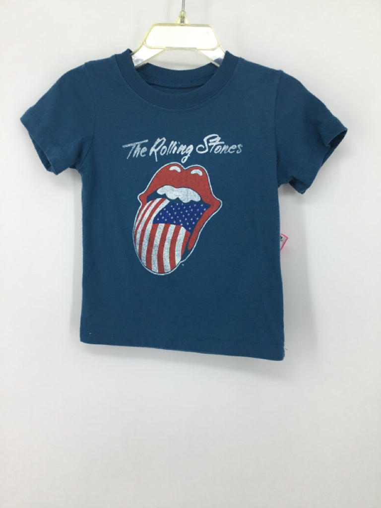 The Rolling Stones Child Size 18 Months Teal screen printed T-shirt - boys