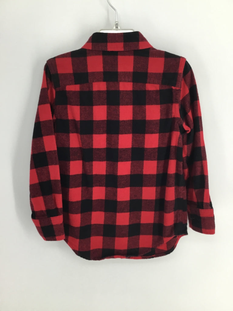 Gap Kids Child Size 4 Red Checkered Shirt - boys