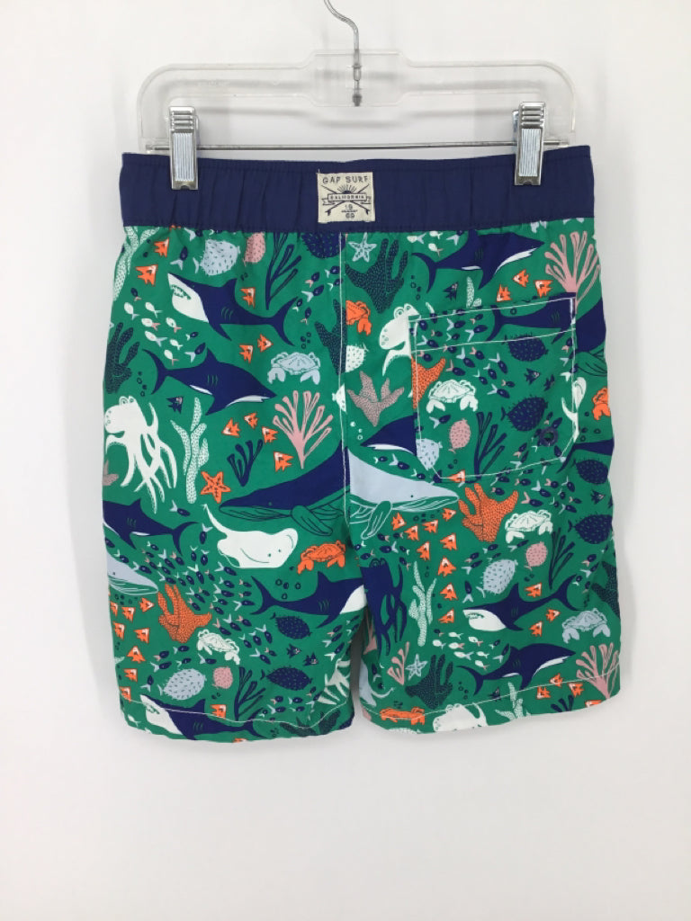 Gap Kids Child Size 6 Green Print Swimwear - boys