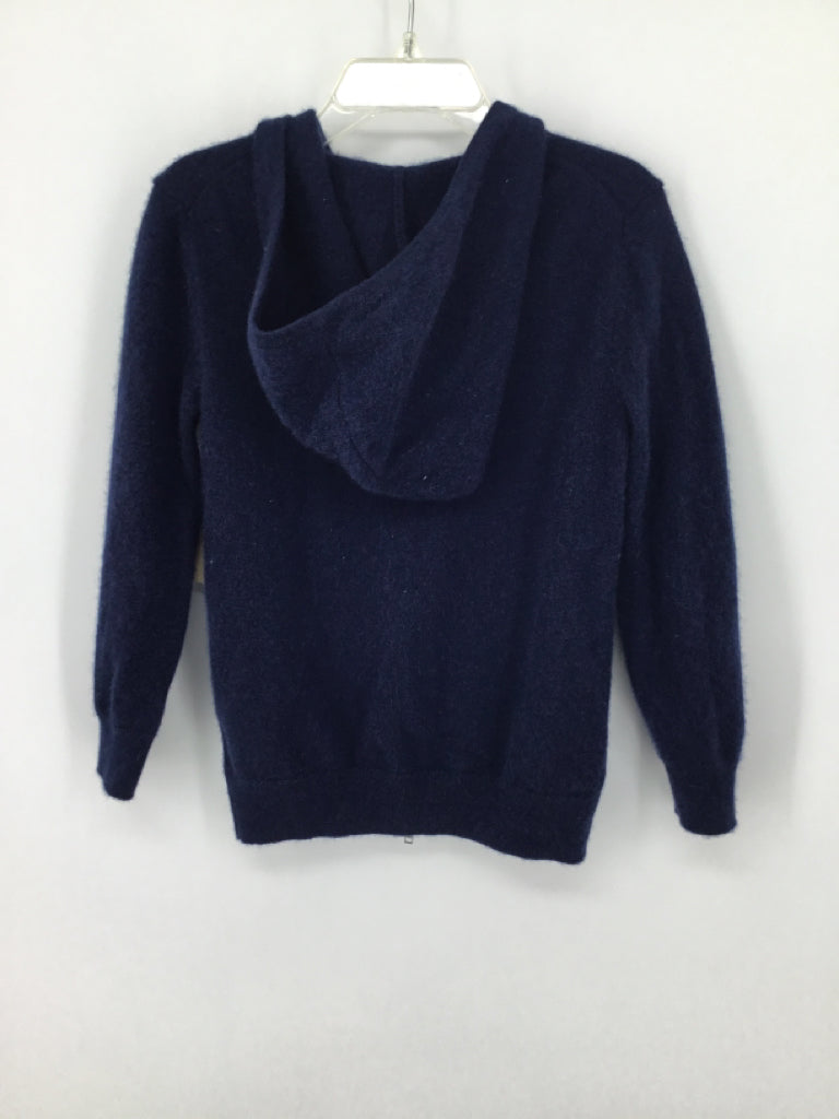 Quince Child Size 4 Navy Solid Hoodie - boys