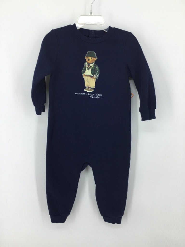 Ralph Lauren Child Size 12 Months Navy screen printed Outfit - boys