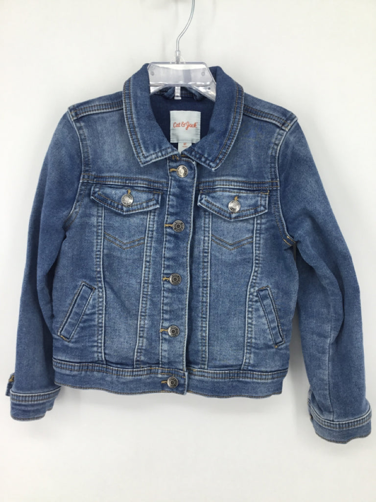 Cat & Jack Child Size 5 Blue Solid Jacket - boys