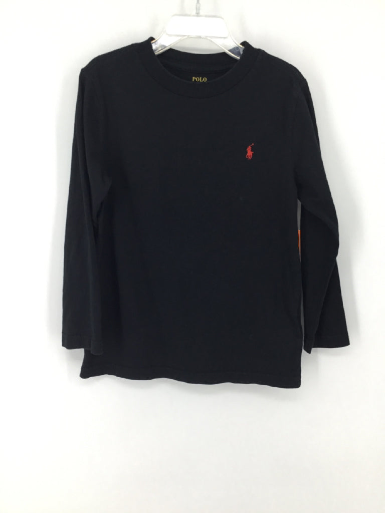 Ralph Lauren Child Size 5 Black Solid T-shirt - boys