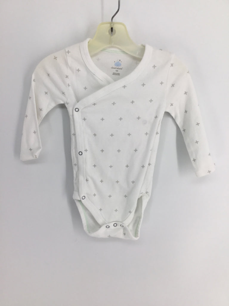 cloud island Child Size 12 Months White Onesie