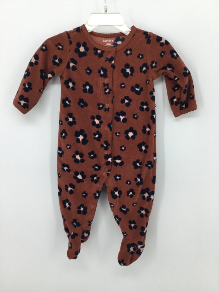 Carter's Child Size 6 Months Brown Sleepers
