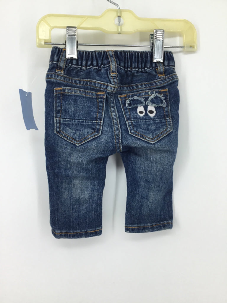 Baby Gap Child Size 0-3 Months Blue Solid Jeans - boys