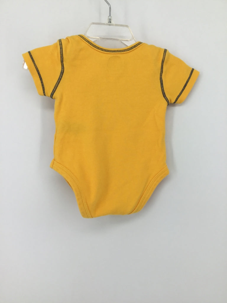 NHL Child Size 0-3 Months Yellow Onesie