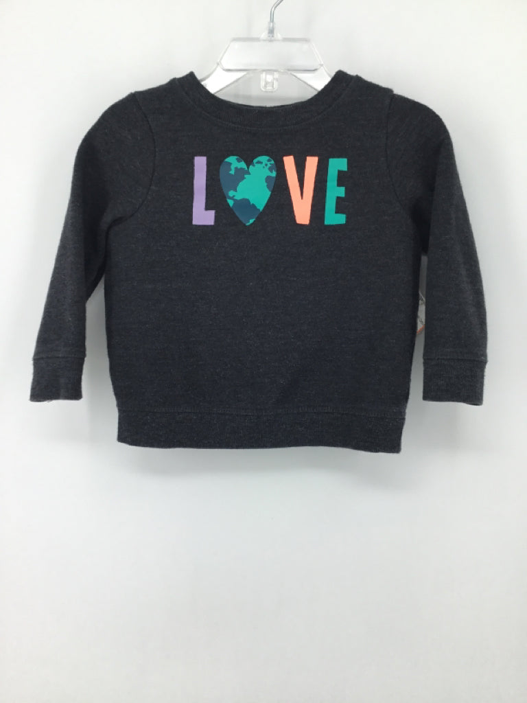 Cat & Jack Child Size 18 Months Gray Sweatshirt - girls