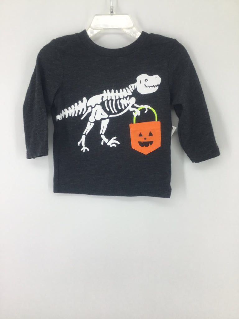 Cat & Jack Child Size 12 Months Gray Halloween T-Shirt